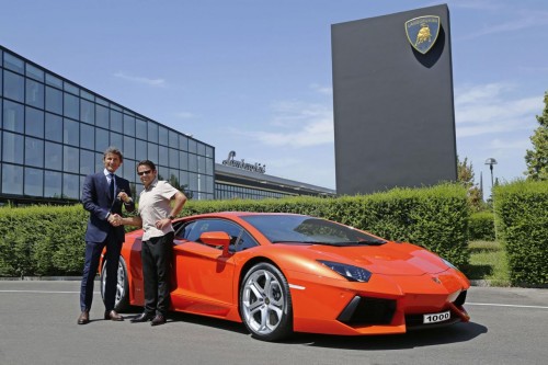 1000th Lamborghini Aventador Bought by a German architect
