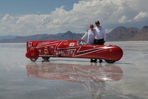 KillaJoule electric sidecar streamliner 