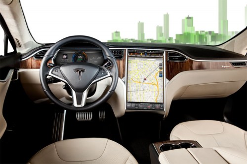 17-inch touchscreen display Tesla Model S