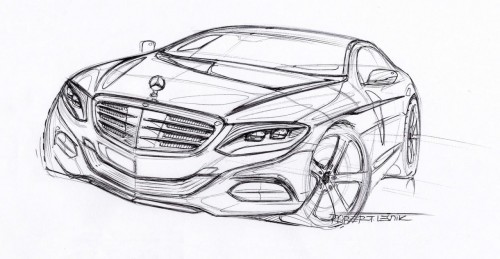 Mercedes-Benz S-Class Coupe sketch