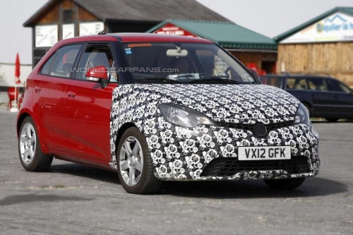 2013 MG 3 facelift spied in Europe