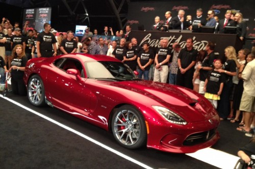 2013 srt viper on the auction courtesy barrett-jackson