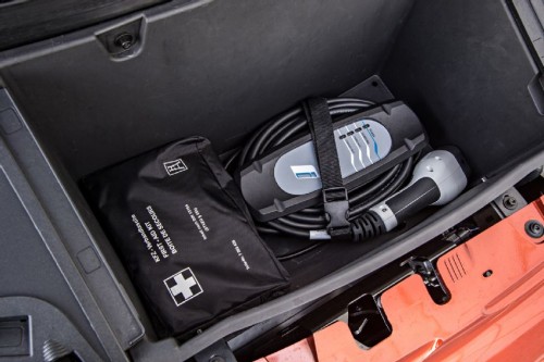 2014 BMW i3 edrive charging cord storage