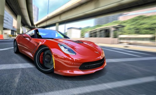 2014 chevrolet corvette c7 render