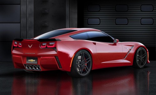 2014 chevrolet corvette c7 rear