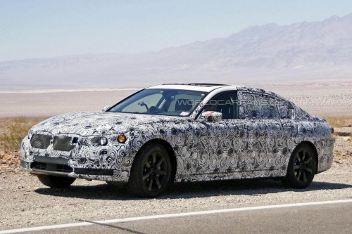 2015 BMW 7-Series long-wheelbase spy photo