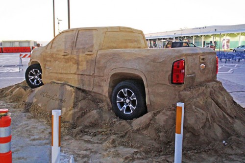 2015 Chevrolet Colorado made out of sand
