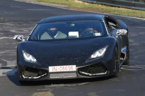 2015 Lamborghini Cabrera prototype testing on Nurburgring 