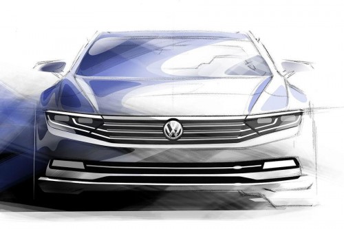 2015-Volkswagen-Passat-sketch-front