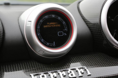 2015 Ferrari California T Interior turbo response gauge
