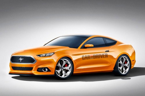 2015 Ford Mustang rendered by Car and Driver