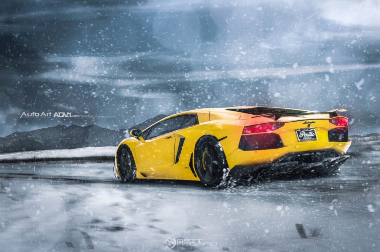 Lamborghini Aventador Snow ADV.1