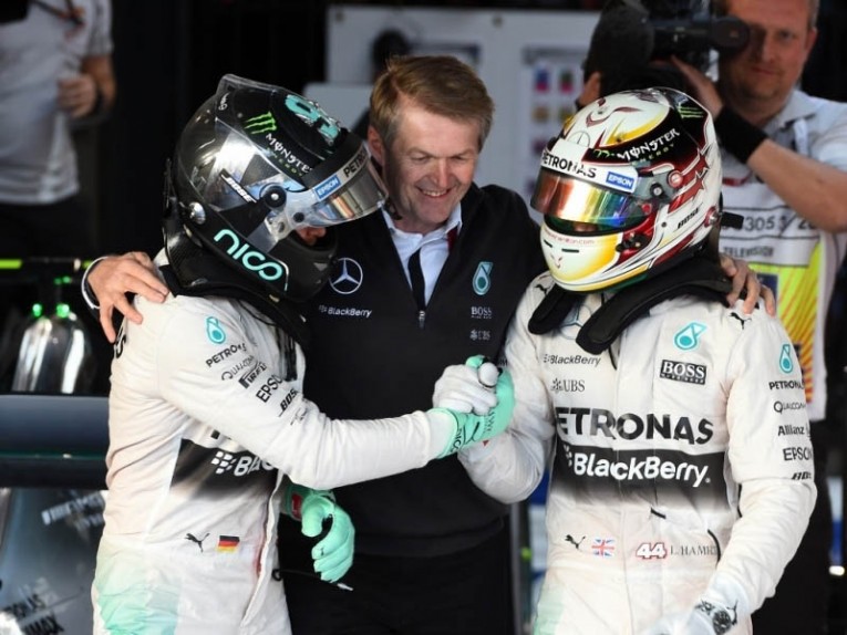 Lewis Hamilton and Nico Rosberg