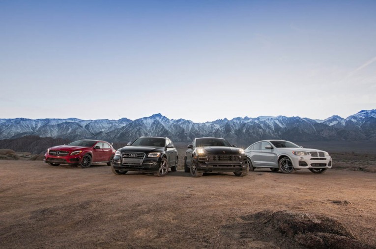 Comparison: SQ5 vs. X4 xDrive35i vs. GLA45 AMG vs. Macan Turbo