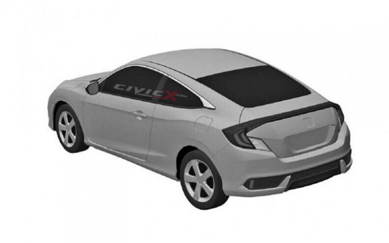 2016 Honda Civic Coupe Patent Drawing