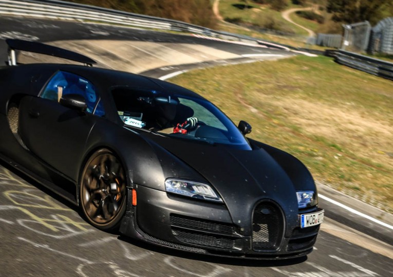 Bugatti Chiron test mule spotted cruising on the Nurburgring