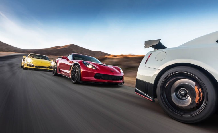 2014 Porsche 911 Turbo S and 2015 Chevrolet Corvette Z06