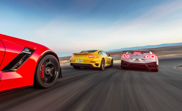 2014 Porsche 911 Turbo S and 2015 Nissan GT-R NISMO