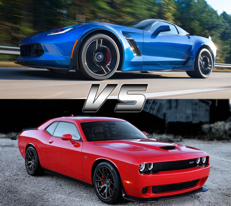 Chevrolet Corvette Z06 vs. Dodge Challenger SRT Hellcat