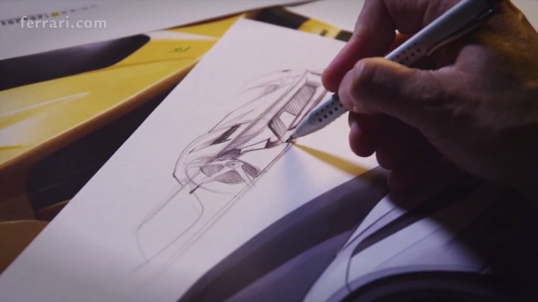 Ferrari FXX-K Design Sketching
