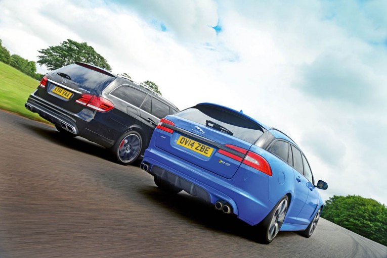 Jaguar XFR-S Sportbrake vs Mercedes E63 AMG S Estate