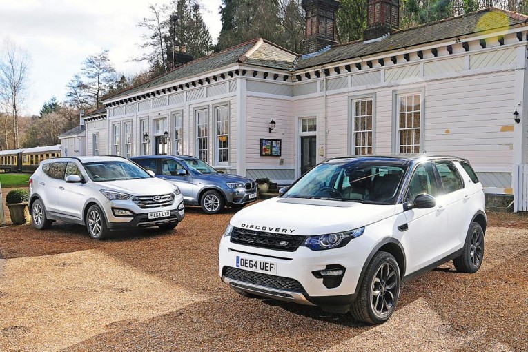 Land Rover Discovery Sport vs BMW X3 and Hyundai Santa Fe
