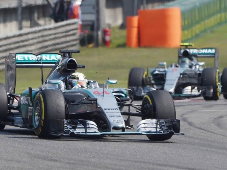 Lewis Hamilton and Nico Rosberg