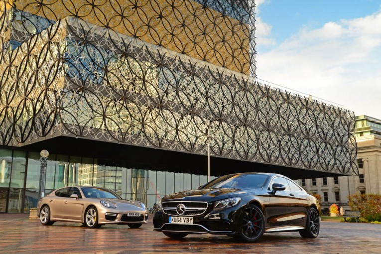 Mercedes S 63 AMG Coupe vs Porsche Panamera Turbo S