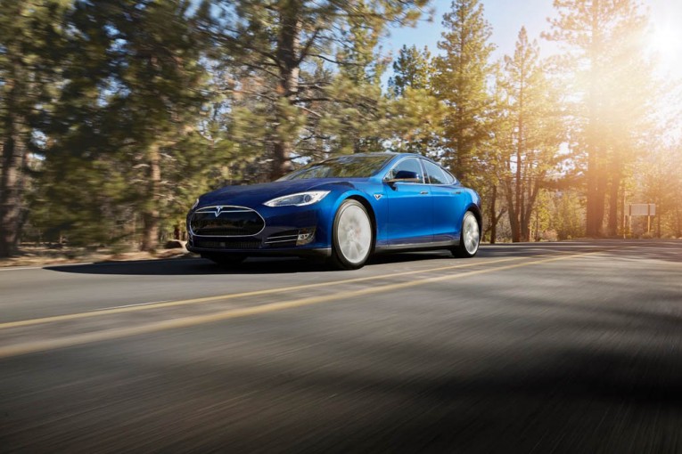Tesla Model Tesla Model S New Blue