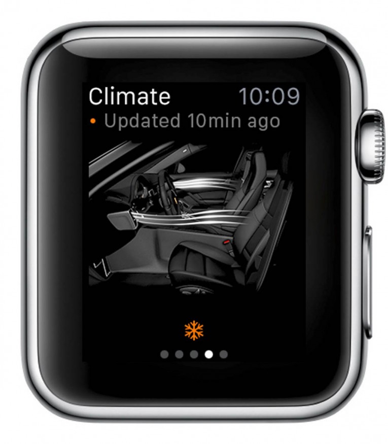 Porsche app for Apple Watch 