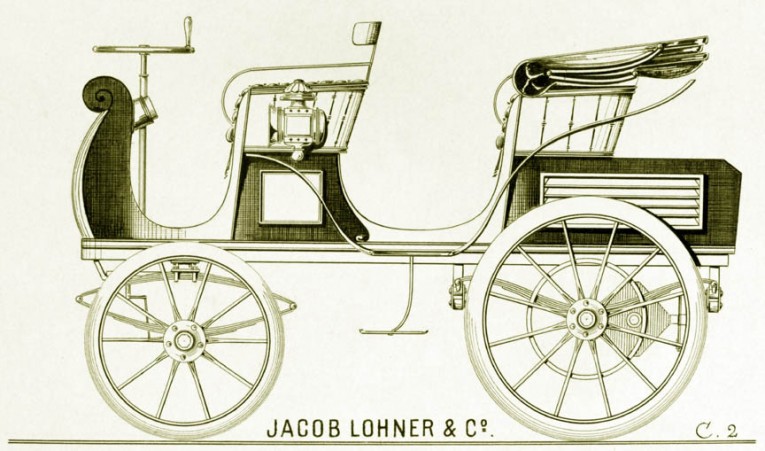 1898 Egger-Lohner C2 Phaeton designed by Porsche and called the P1 as the first Porsche vehicle design Porsche