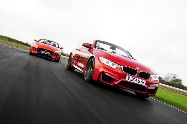 BMW M4 Convertible vs Jaguar F-Type