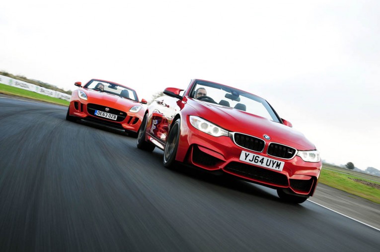 BMW M4 Convertible vs Jaguar F-Type