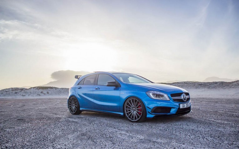 Mercedes A45 AMG with Vossen Wheels