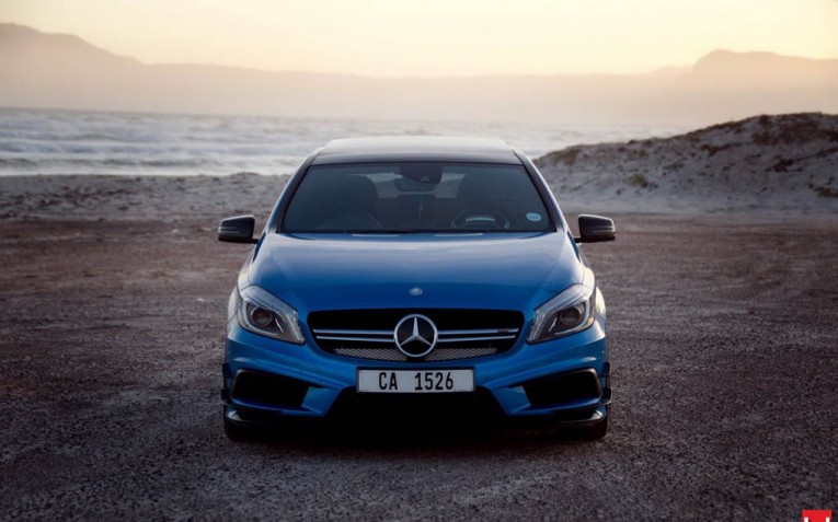 Mercedes A45 AMG with Vossen Wheels