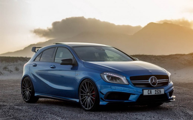 Mercedes A45 AMG with Vossen Wheels