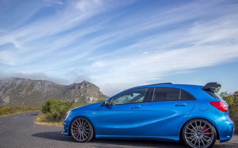 Mercedes A45 AMG with Vossen Wheels