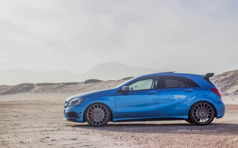 Mercedes A45 AMG with Vossen Wheels