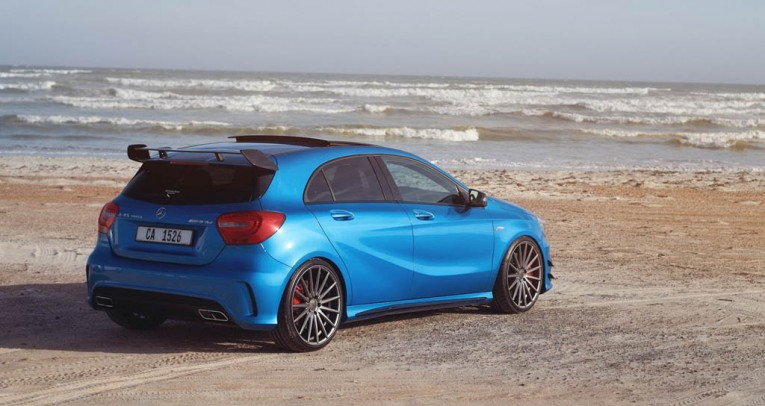 Mercedes A45 AMG with Vossen Wheels