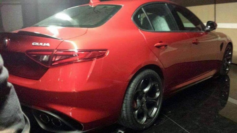 Alfa Romeo Giulia leaked photo