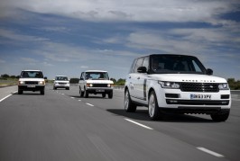Four generations Land Rover Range Rover
