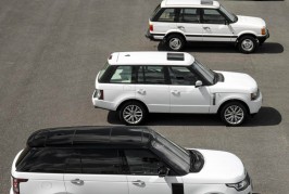 Four generations Land Rover Range Rover