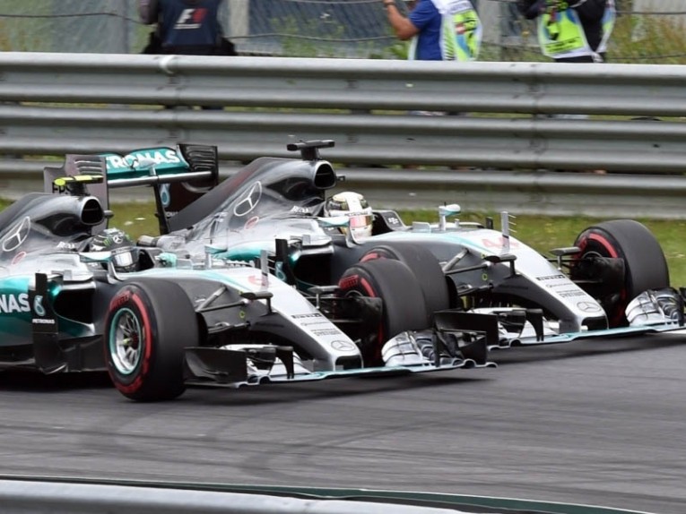 Nico Rosberg and Lewis Hamilton