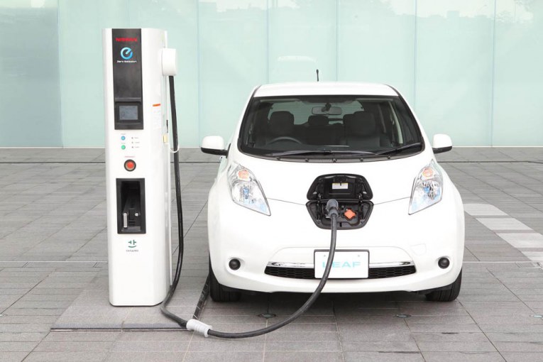 Nissan Leaf charging