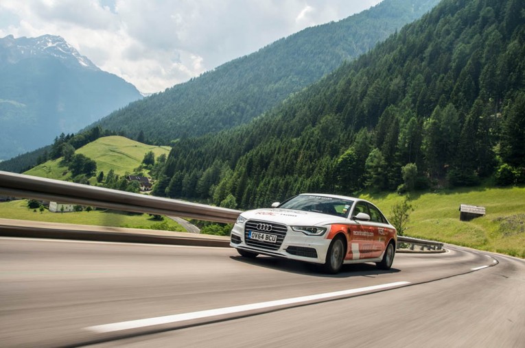 Audi A6 world record covered