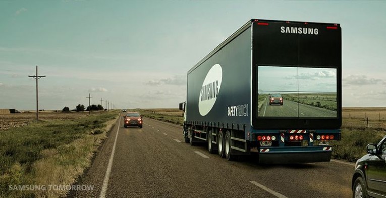 Samsung's transparent Safety Trucks