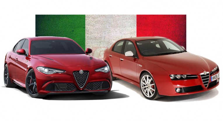 Alfa-Romeo Giulia vs 159