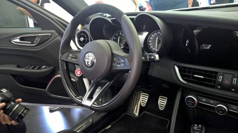 Alfa Romeo Giulia interior unofficial photo