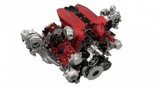 Ferrari Twin-Turbocharged 3.9-liter V-8