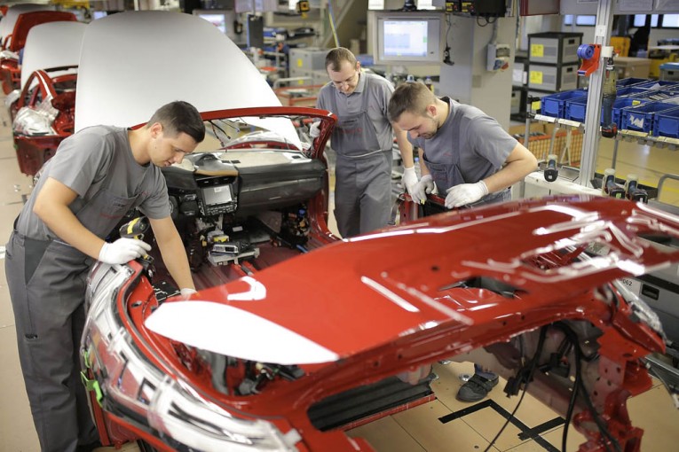 Inside the Porsche factory at Zuffenhausen